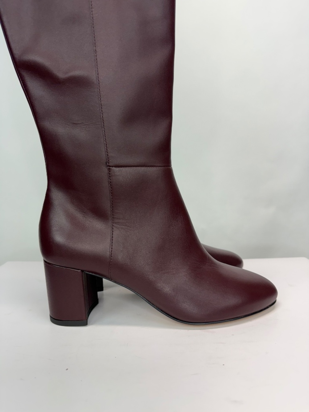New Stuart Weitzman Celina Zip Leather Knee High Boot Sz 8 - Picture 4 of 16